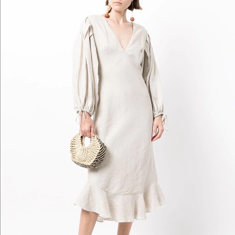 Keepsake the Label linen Clearway midi dress